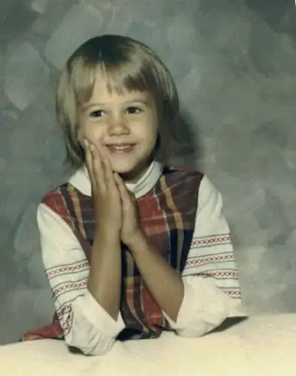 Janinne Gardner as a young child